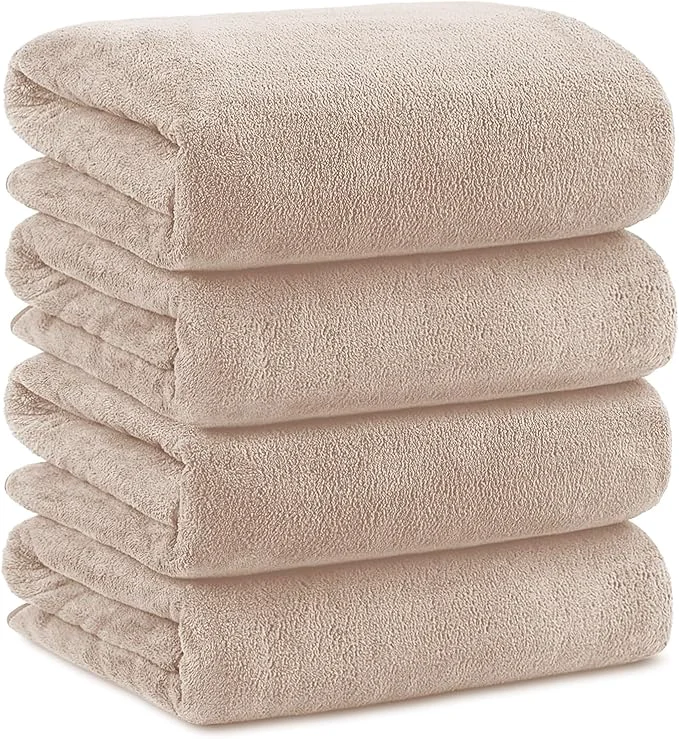 Organic Orighty Microfiber Bath Towels Pack of 4 Safe