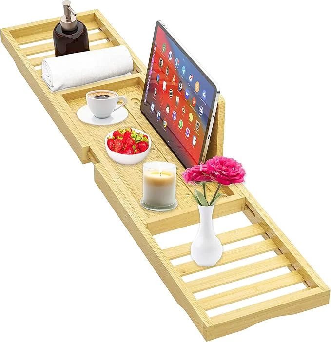 Smart Bathtub Tray – Bath Tray Expandable – Bath Table Trays Unique