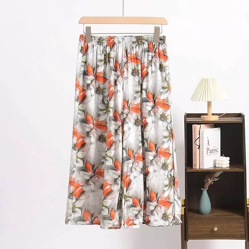Contemporary Ownkoti Vintage Floral Cropped Lounge Pants High-Quality