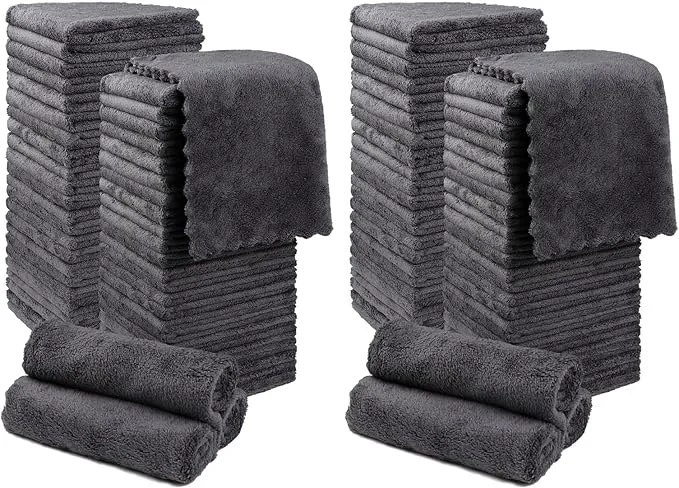 Practical Orighty Washcloths 96 Pack Ultra Soft Face Cloths 12 x 12 inch Absorbent Pure