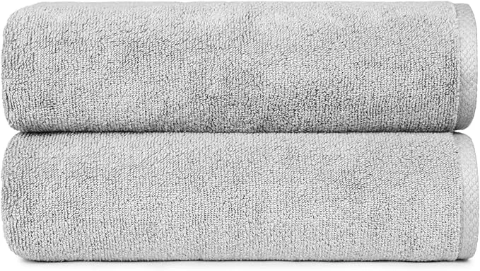 Healthy Amazon Basics 2 Piece Quick-Dry Oversize Bath Towel Cotton Authentic