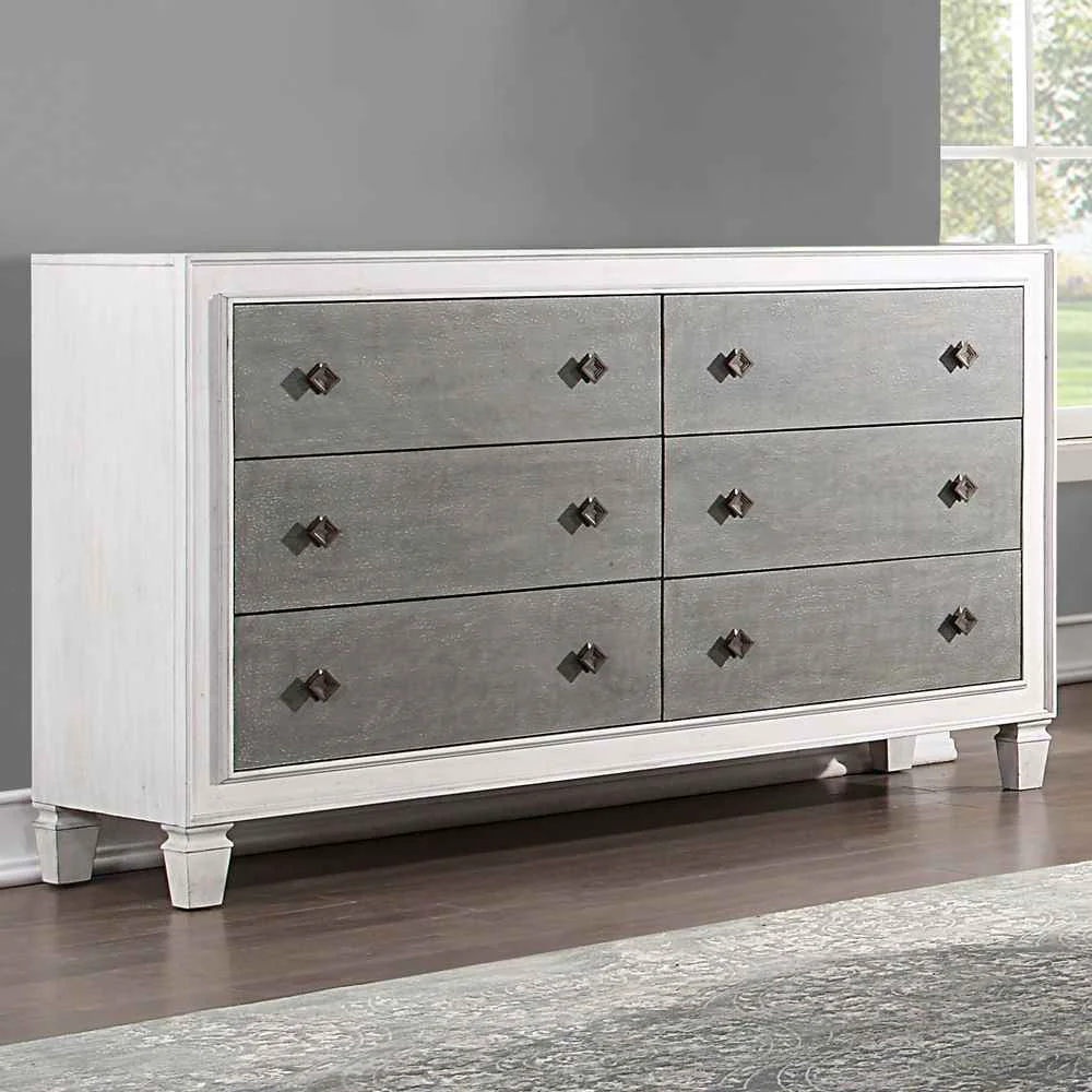 Casual Katia – Dresser – Rustic Gray amp Weathered White Fast