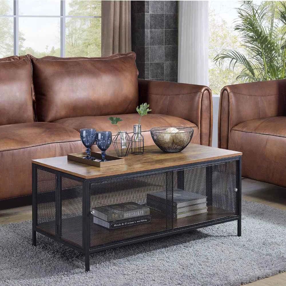 Carefully Designed Winam – Coffee Table – Antique Oak amp Black Healthy