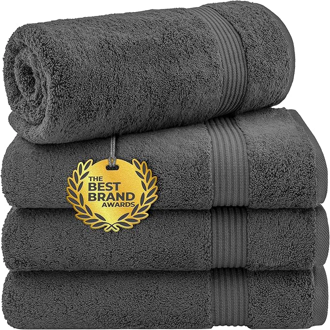 Fine Crafted Cotton Paradise 4 Piece Turkish Bath Towels High-Quality