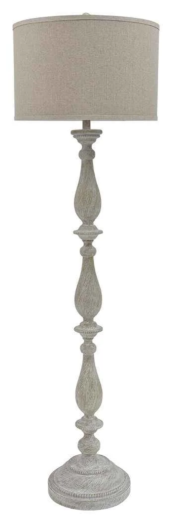 Consistent Bernadate – Poly Floor Lamp – Whitewash Comfortable