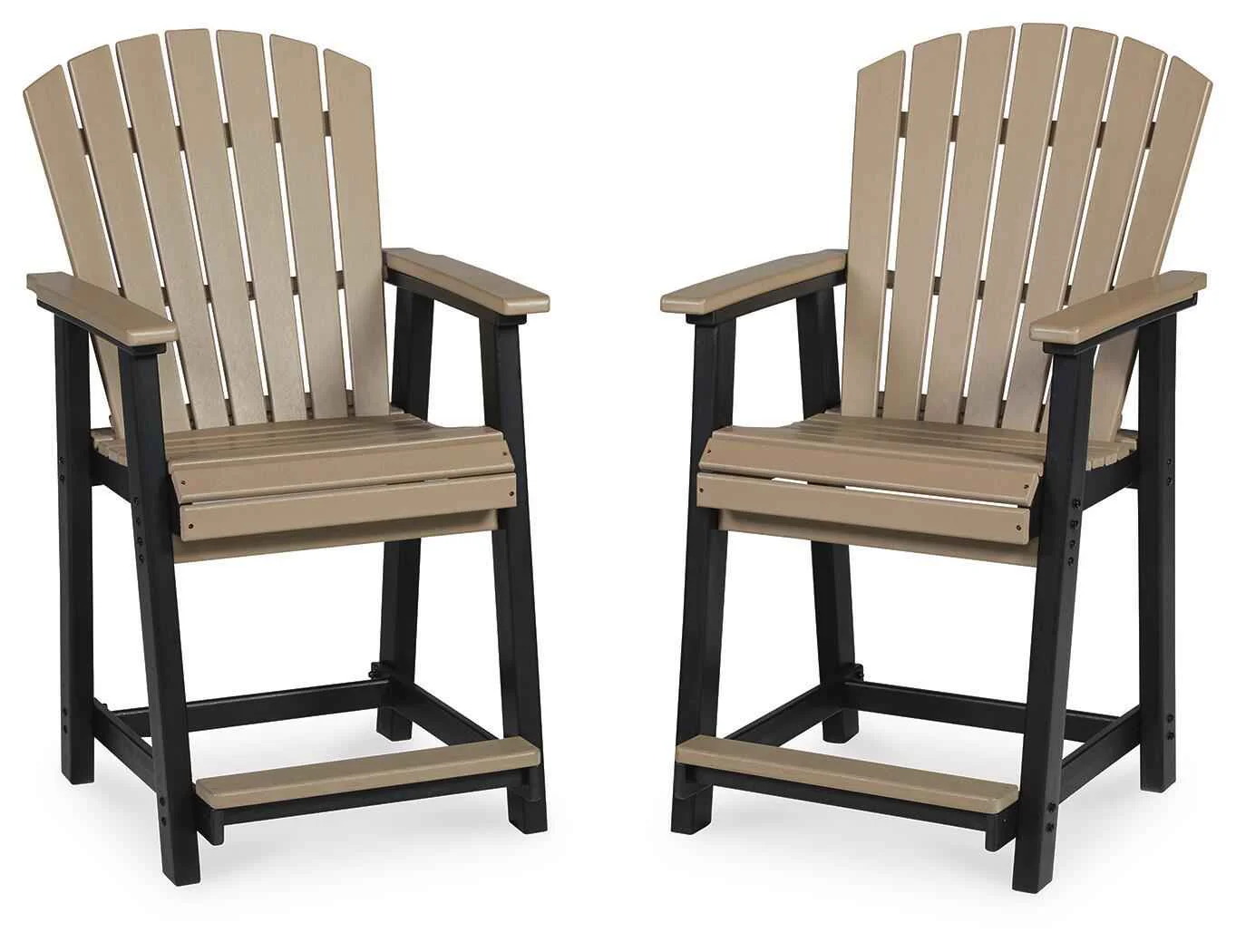 Professional Fairen Trail – Barstool Set of 2 – Black Driftwood Prestigious