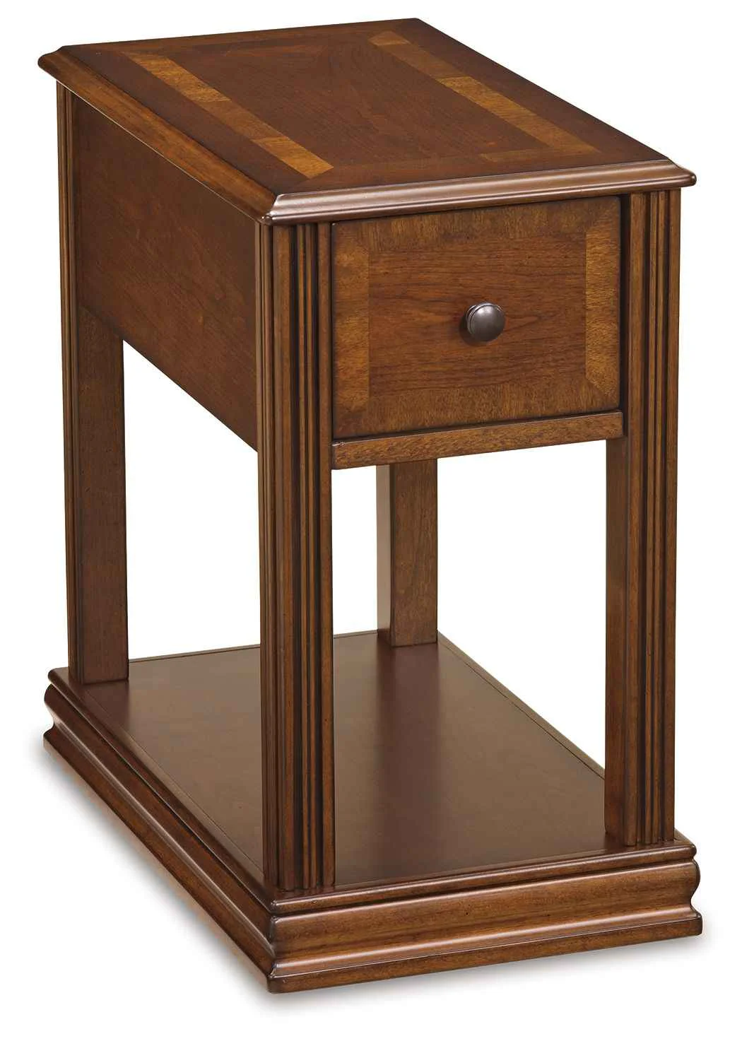 Eco-Friendly Breegin – Chair Side End Table – Removable Tray – Brown Fashionable