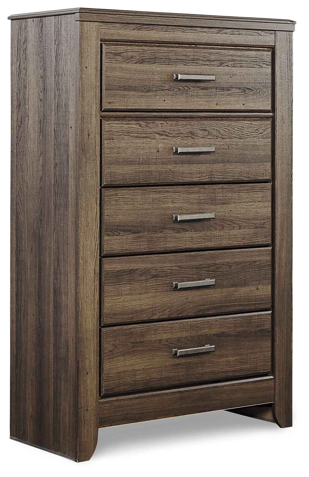Artisan Juararo – Five Drawer Chest – Dark Brown Practical