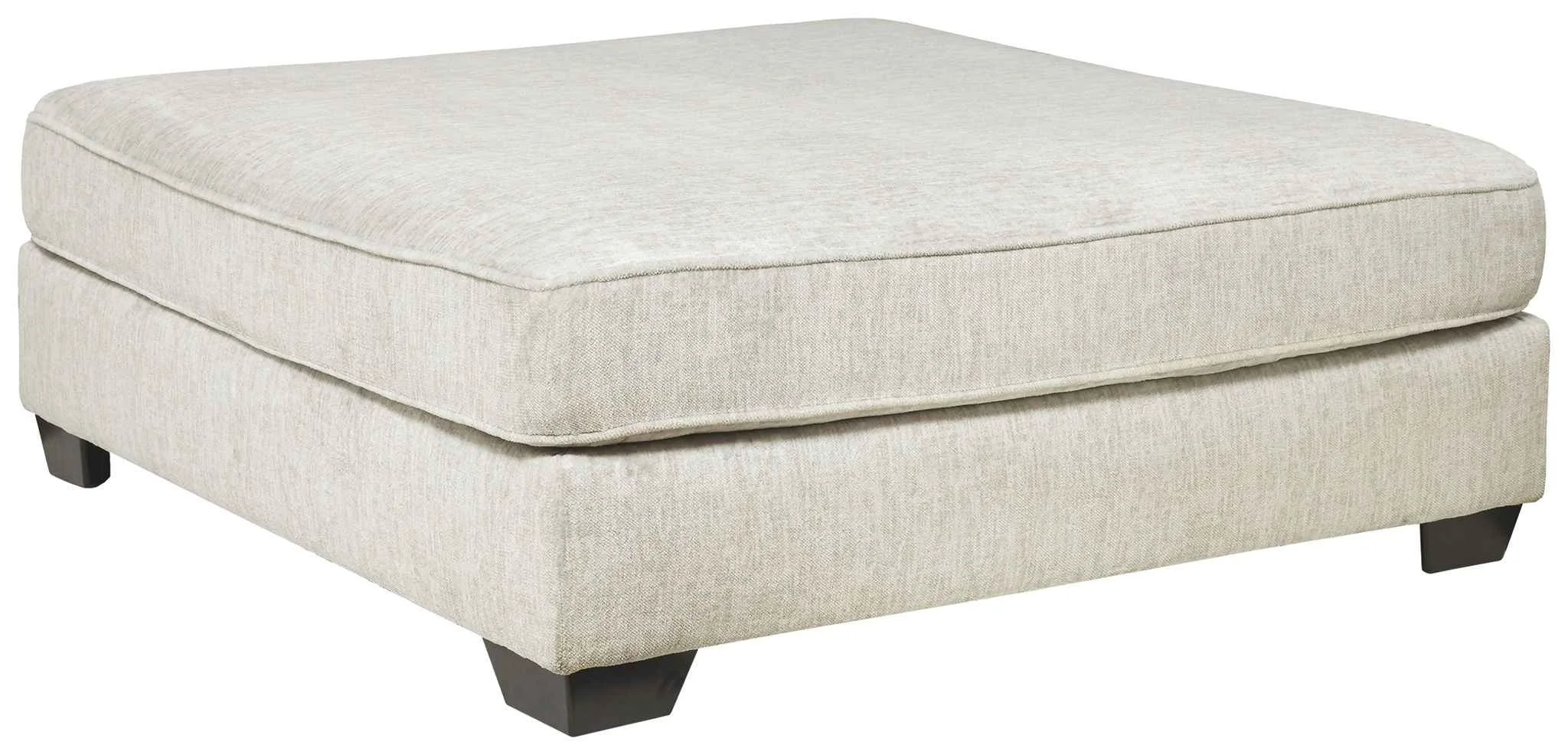 Responsible Rawcliffe – Oversized Accent Ottoman – Parchment Unique