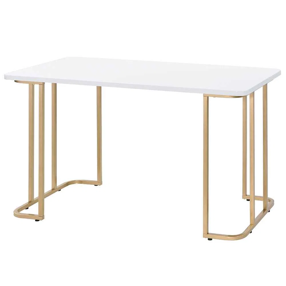 Exceptional Estie – Writing Desk Same Ac00902 – White amp Gold Consistent