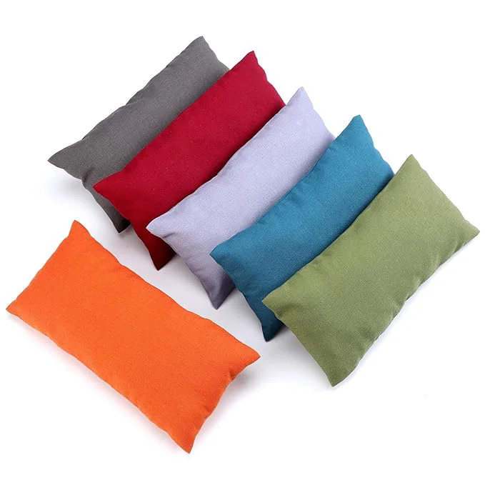 Flexible SmoothNovelty 6 Pack Washable Cotton Eye Pillow Case Removable Unscented Secure