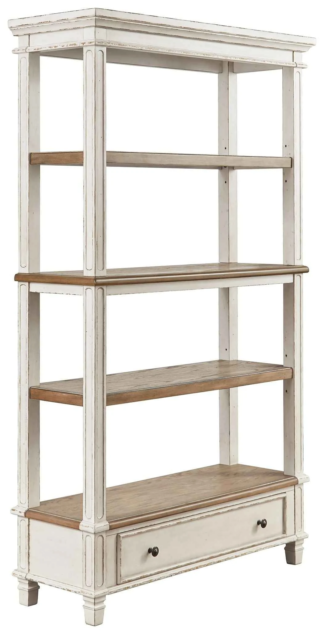 Solid yn – Bookcase – Brown White Dependable
