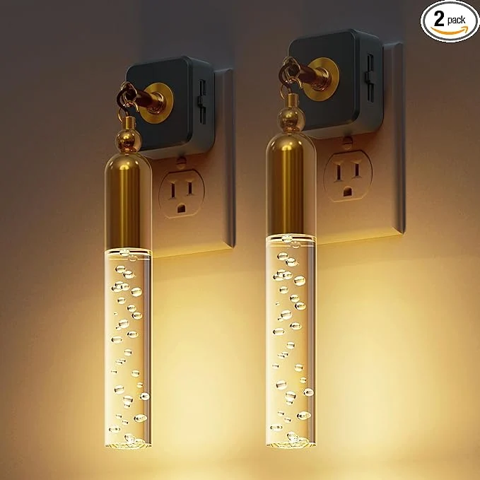 Detailed L LOHAS LED Night Lights Plug into Wall 2 Pack Dimmable Night Light 0-100LM Modern
