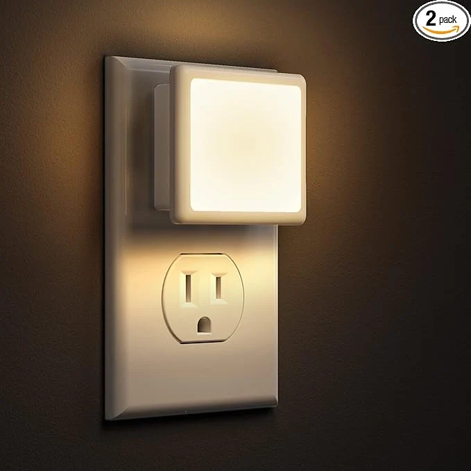 Expertly Made L LOHAS LED Night Lights Plug into Wall 2-Pack 0.3W Plug in Night Light Detailed