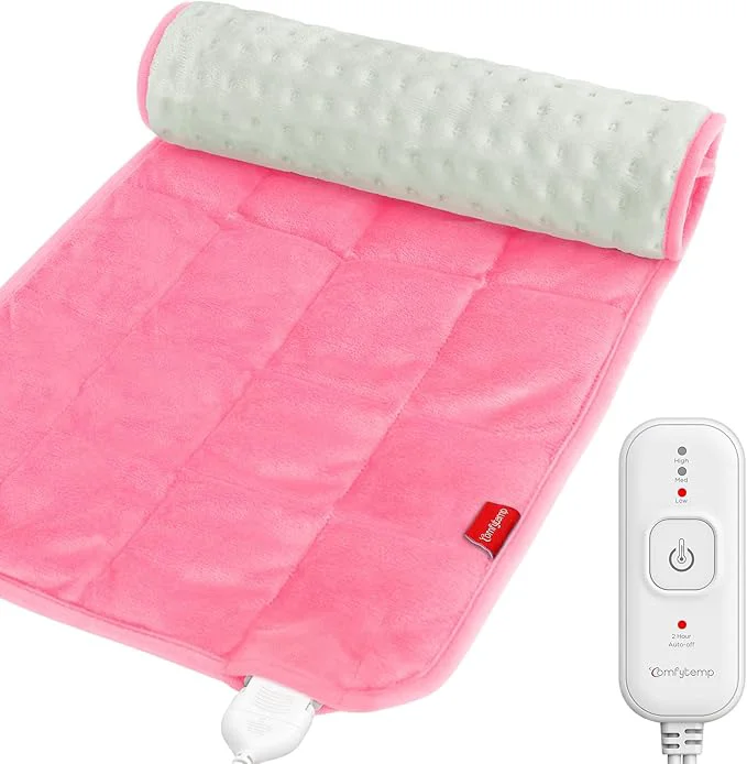Clean Comfytemp Weighted Heating Pad for Back Period FSA Eligible Electric Heat Pad Effective