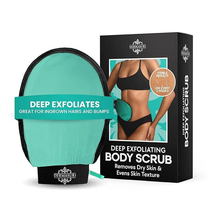 Selected Dermasuri – Deep Exfoliating Glove – Korean Exfoliating Mitt Body Scrubber – Refined