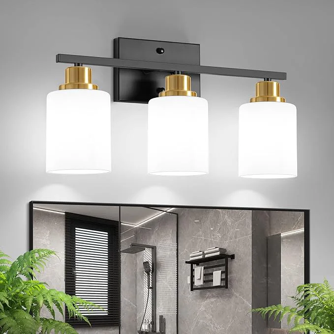 Minimalist Ascher Bathroom Light Fixtures 3-Light Vanity Light Over Mirror Wall Lamp Fashionable