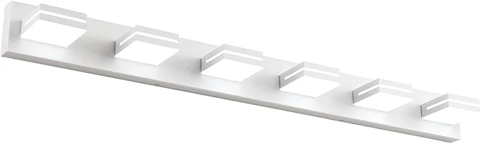 Classic SineRise LED Modern Bathroom Vanity Light Fixtures Matte White Modern Acrylic Crafted