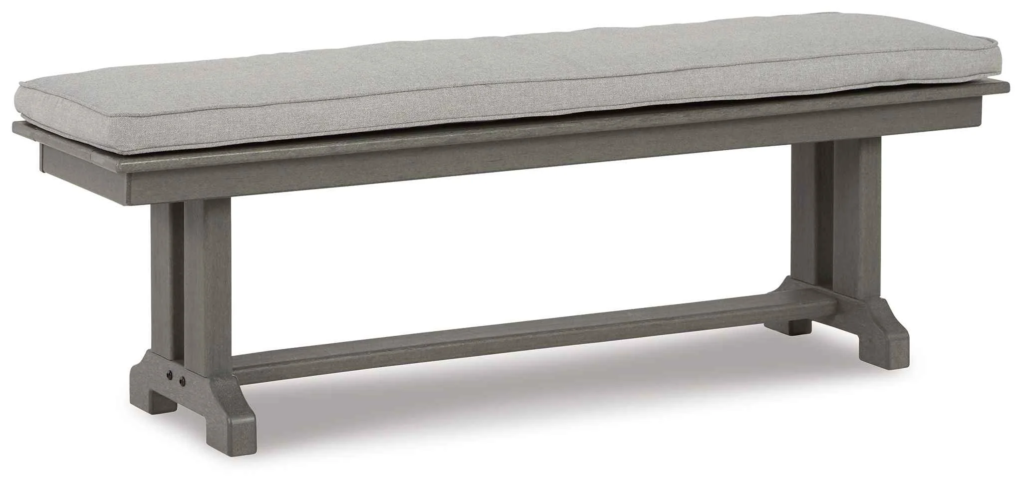 Powerful Visola – Bench with Cushion – Gray High-Grade