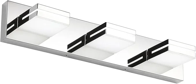 Excellent SineRise LED Modern Bathroom Vanity Light Fixtures Chrome Modern Acrylic Sophisticated