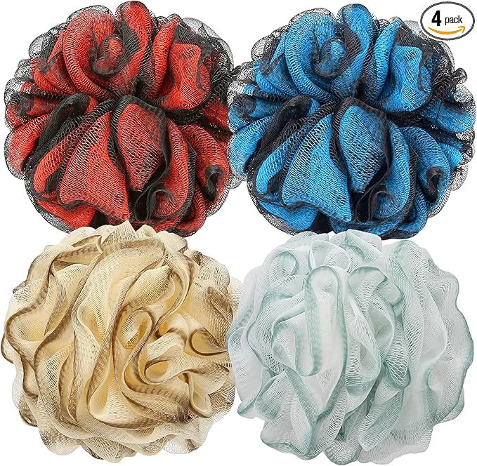 Versatile DadyMart Bath Shower Loofah Sponge 60g Bath Mesh Pouf Shower Ball Body Scrubber Casual