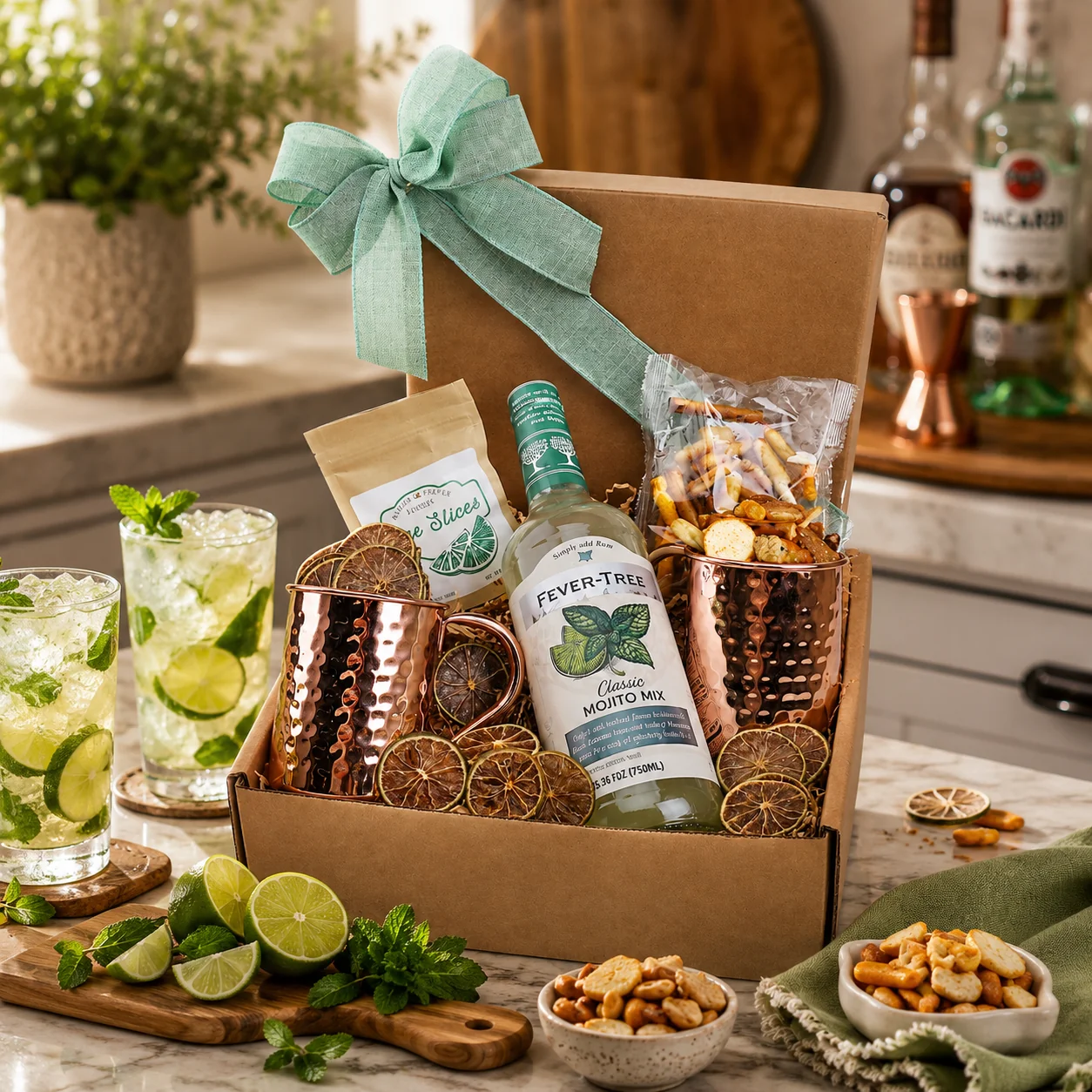 Secure Minty Mojito Delight Cocktail Gift Box Flexible