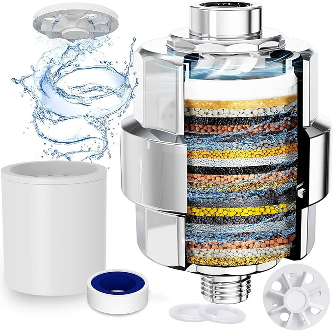 Soft Shower Filter EMBATHER 20 Stage Shower Head Filter Sustainable
