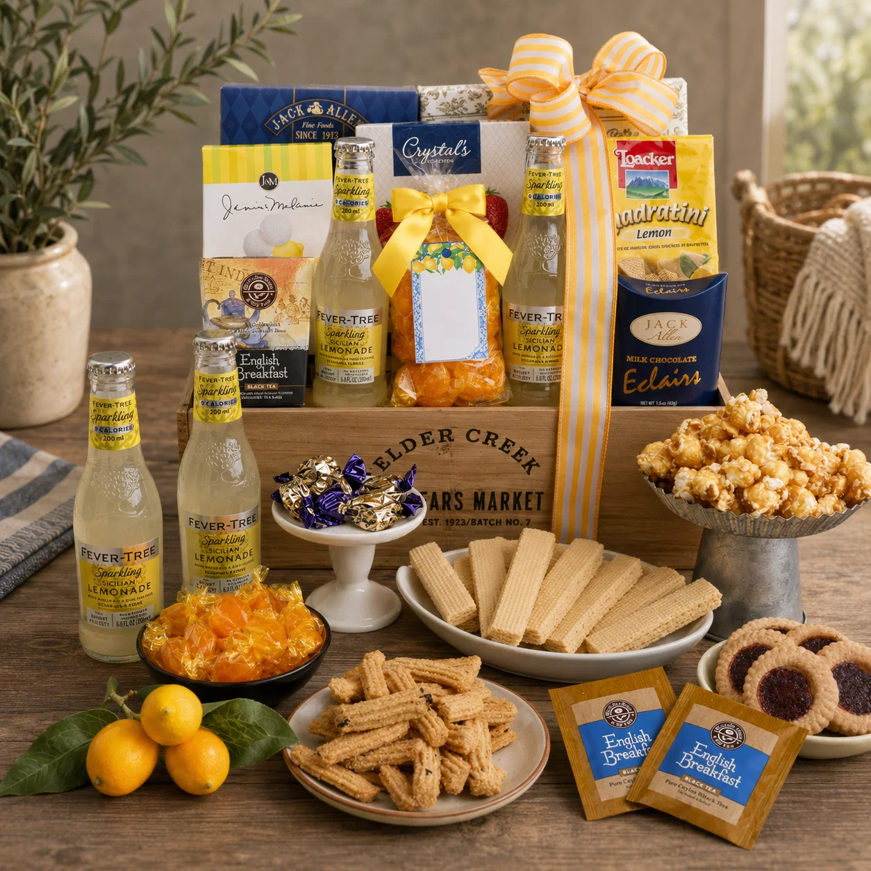 Relaxed Sunshine is for Lemonade Summer Gift Basket Secure