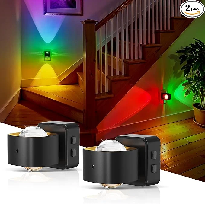 Premium Material L LOHAS LED Night Light Projector 2 Pack Color Changing Night Light Plug into Genuine
