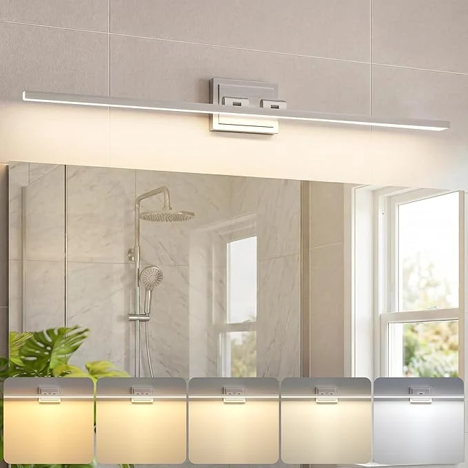 Excellent VOLISUN Modern Bathroom Vanity Light 39.4 inch 24W Dimmable 5CCT Led Bathroom Prestigious