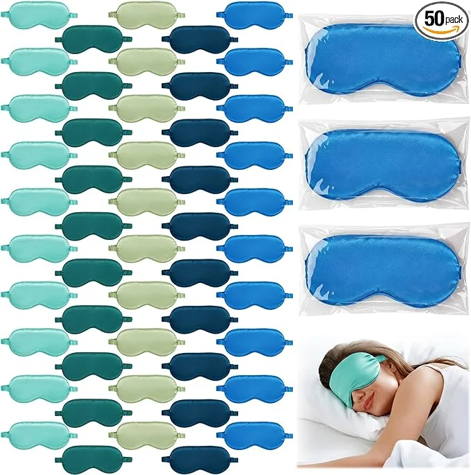 Eco-Friendly Cutecrop 50 Pcs Silk Sleep Mask Blackout Quality