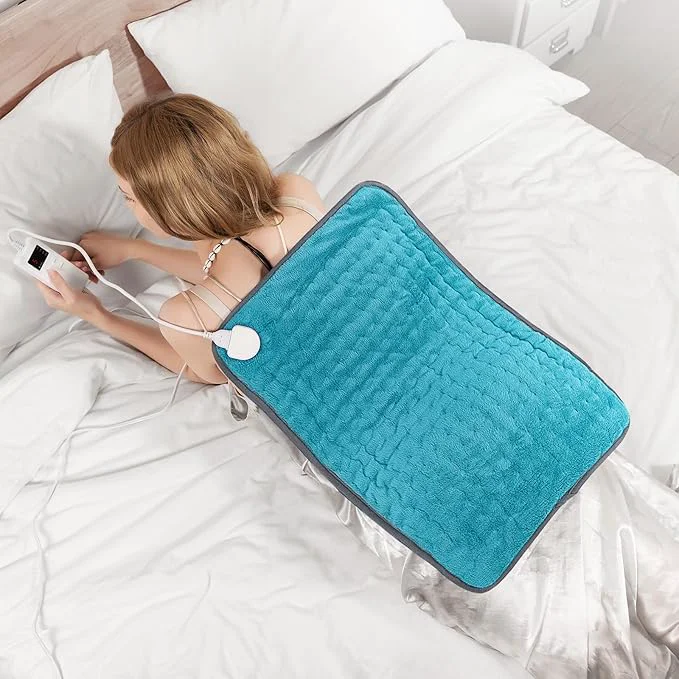 Enhanced Electric Heating Pad for Seniors Moist Heat Option Auto Shut-Off Washable Casual