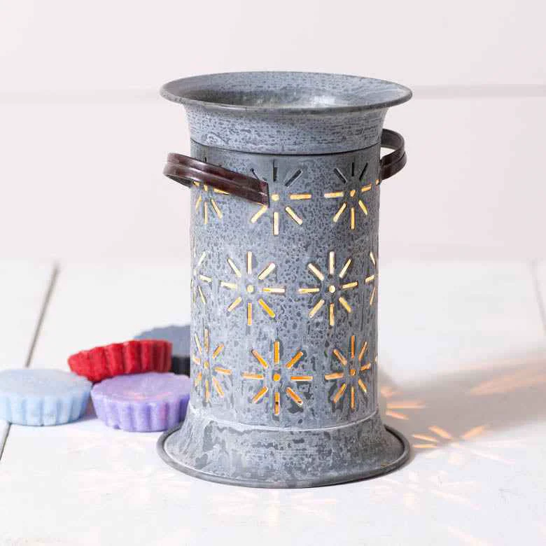 Durable Starburst Farmhouse Wax Warmer in Weathered Zinc High-Performance