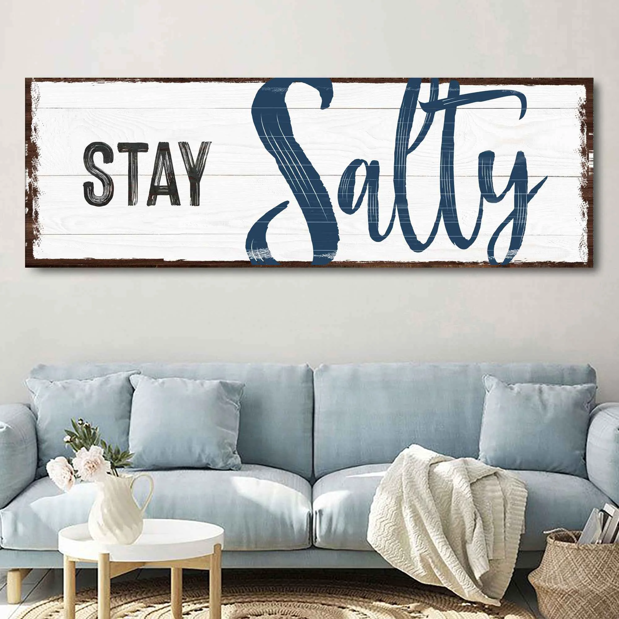 Long-Lasting Stay Salty Coastal Sign III Trendy