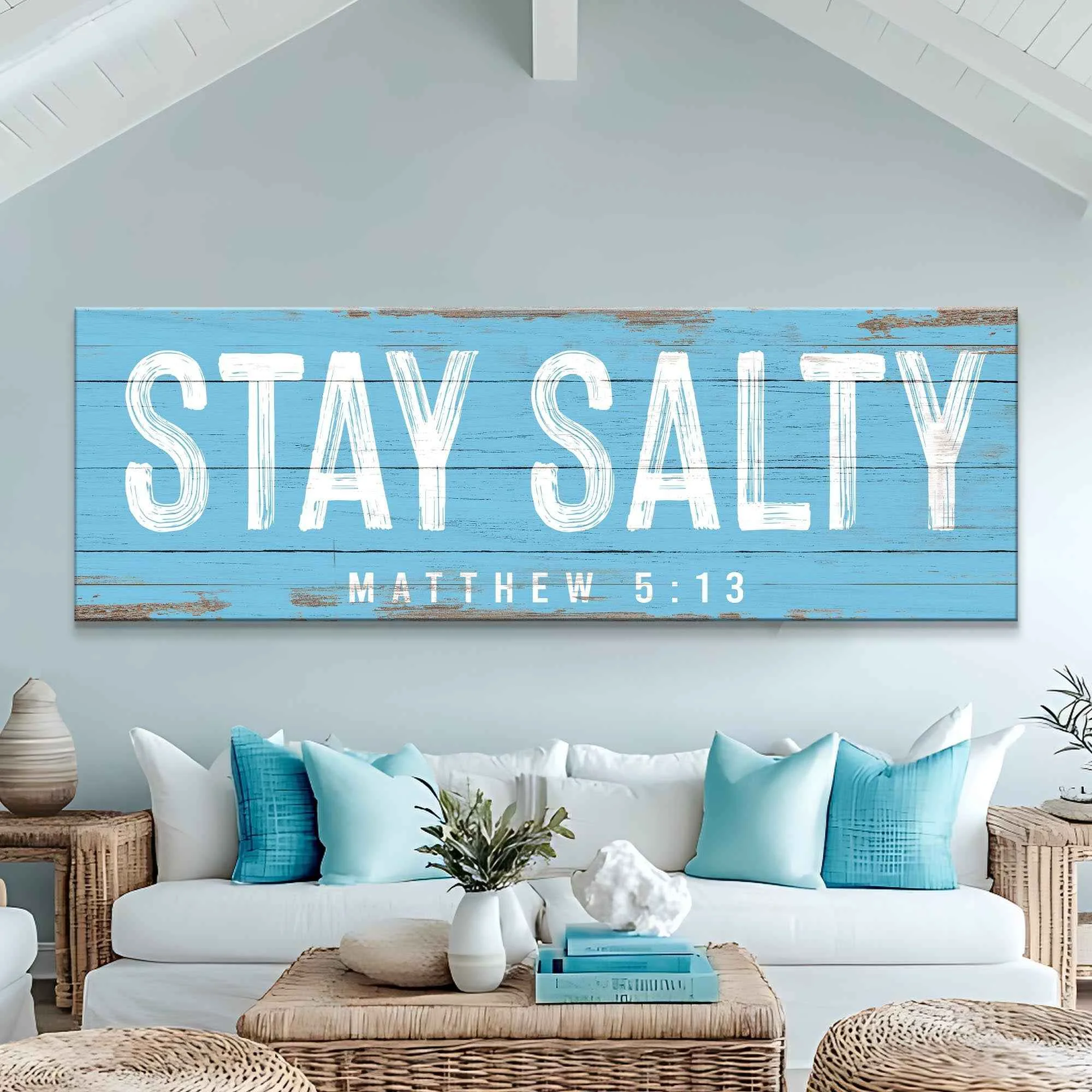 Efficient Stay Salty Coastal Sign IV Easy-to-Use