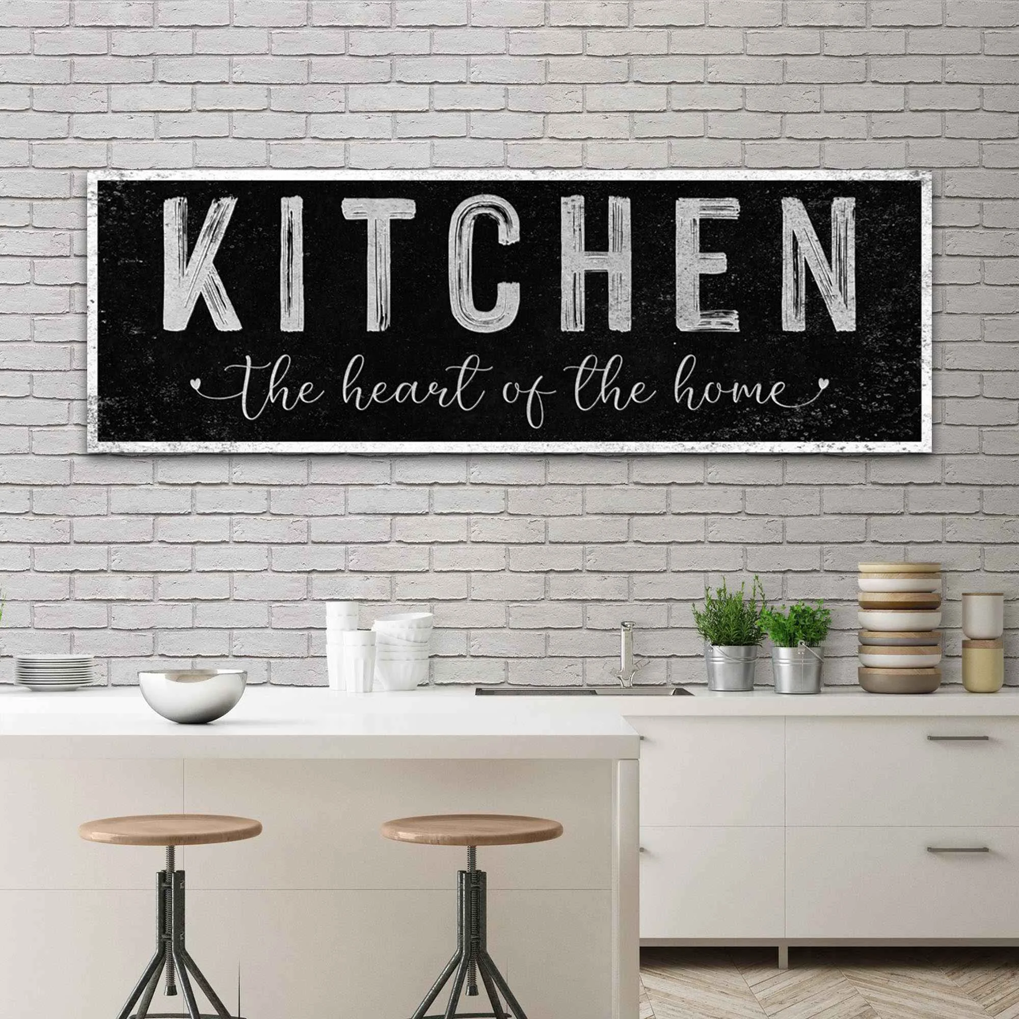 Sophisticated Kitchen Is The Heart Of The Home Sign III Fine Crafted