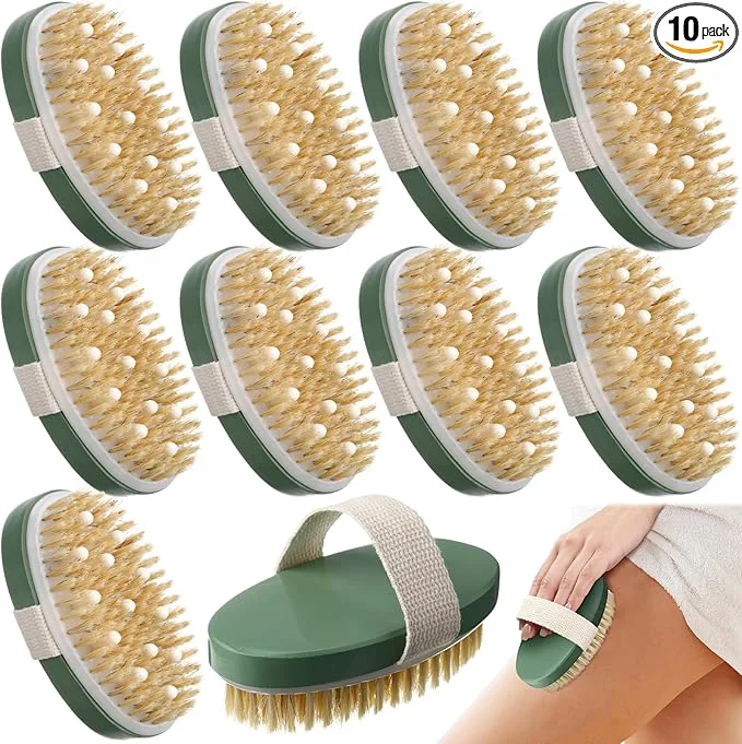 Authentic Gejoy 10 Pcs Dry Brushing Body Brush Exceptional