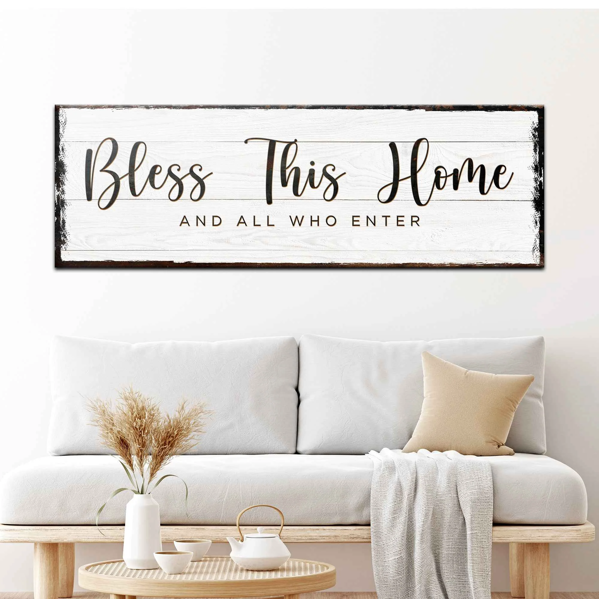 Convenient Bless This Home Sign Durable