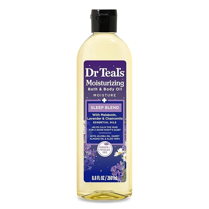 Lightweight Dr Teal’s Moisturizing Bath Body Oil Sleep Blend Traditional