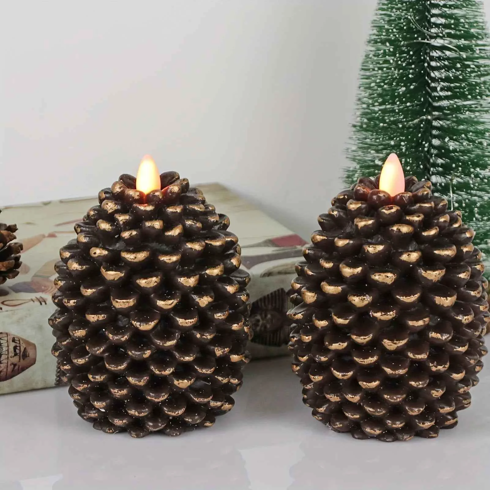Next-Generation Wax Candles with Glitter Accents Unscented High-Grade