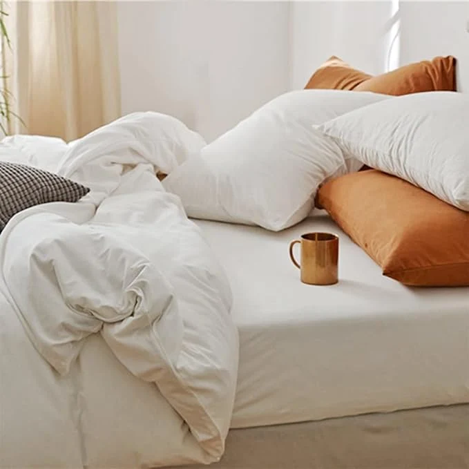 Environmentally Friendly ETDIFFE White Queen Size Comforter 3 Piece Aesthetic Modern Bedding Set – Soft amp Lightweight All Season Microfiber Down Bed Comforter with 2 Pillow Shams for Women Men Innovative