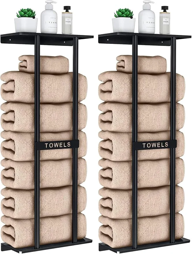 User-Friendly STWWO Towel Racks for Bathroom Bathroom Towel Storage Wall Mounted 30 inch Verified