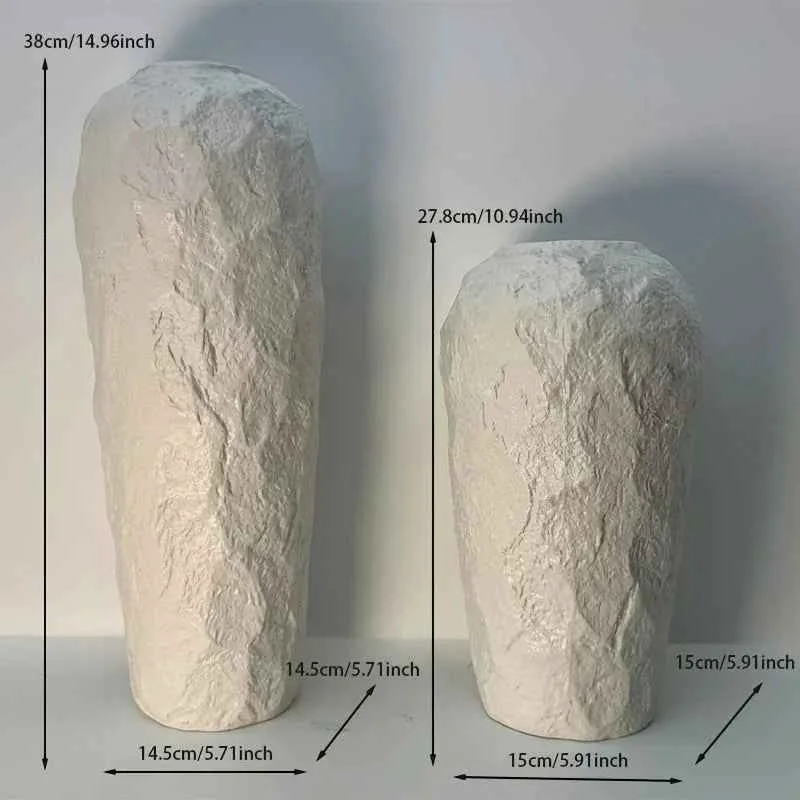 Excellent Vase – Stone Ceramic White Next-Generation