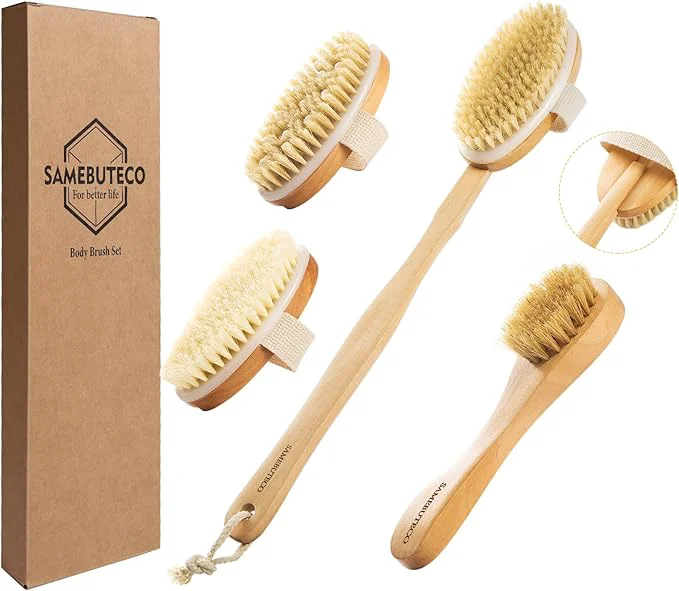 Classic SAMEBUTECO Dry Brushing Body Brush Set Professional
