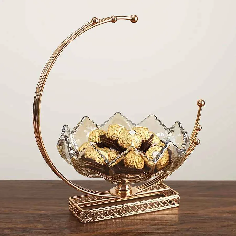 Elegant Gold Metal Decor Bowl – Lotus Centerpiece Original Design