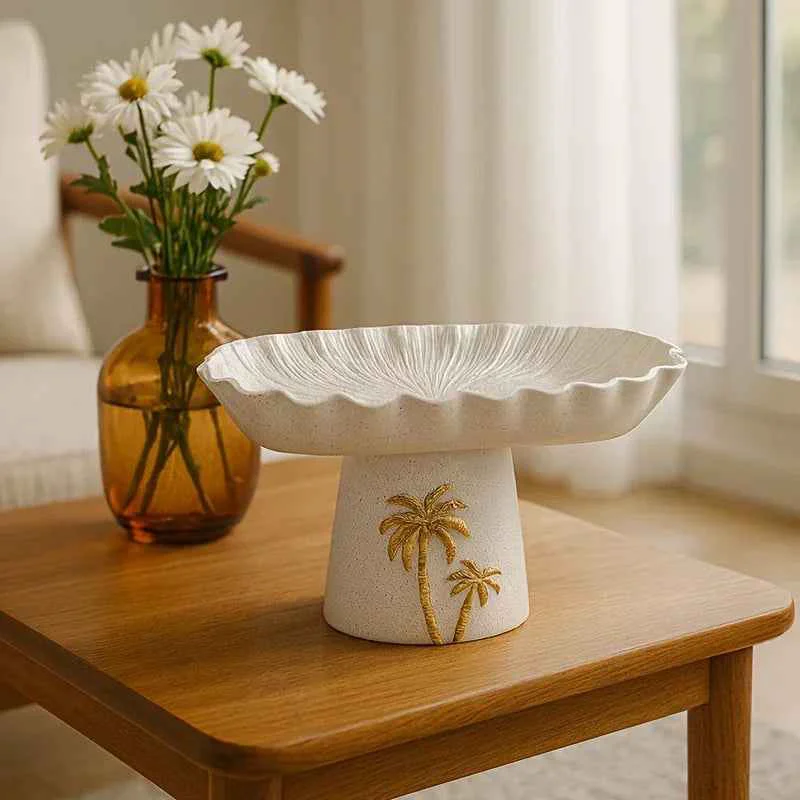 Trendy Decorative Tray – Ramadan Lotus Leaf Shaped Long-Lasting