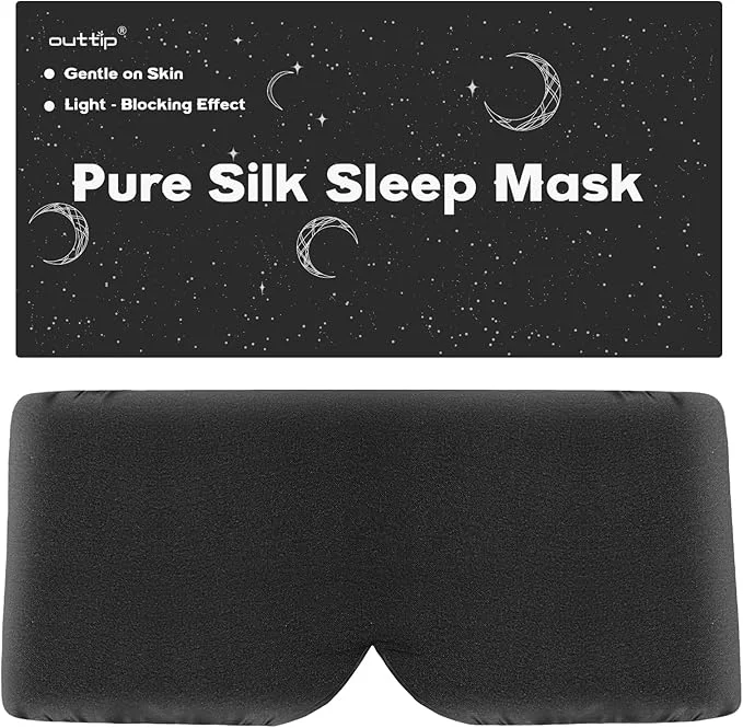 Outstanding Mulberry Silk Sleep Mask for Women Men Beauty Sleep Adjustable Soft