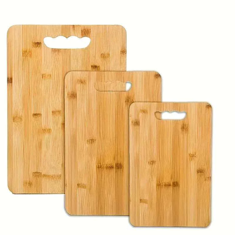 Crafted Non-Toxic Bamboo Set of 3 Chopping Boards Stylish
