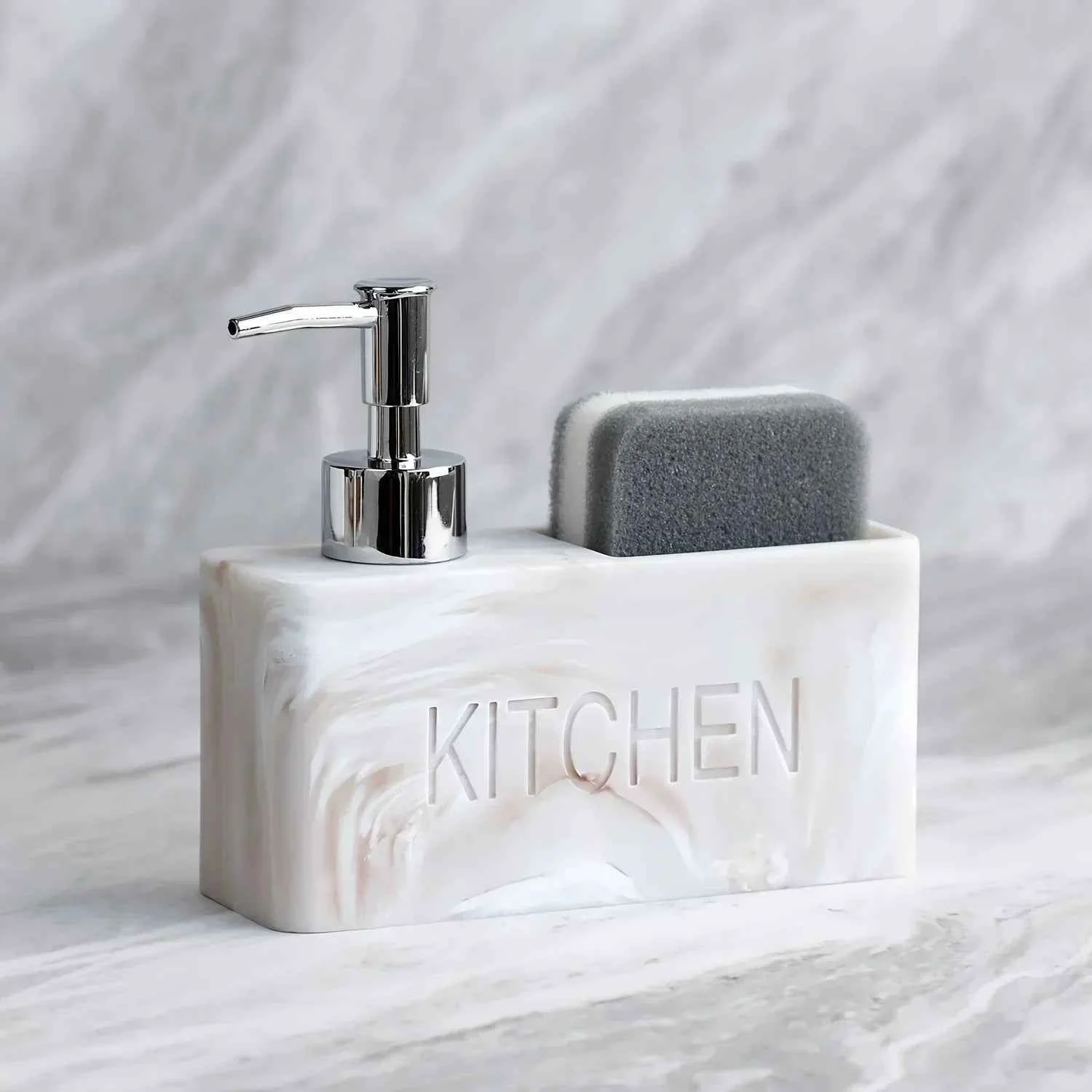 Fine Soap Dispenser – standing White Ceramic High-Grade