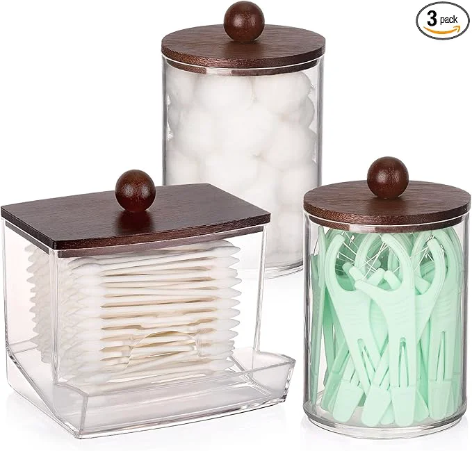 Excellent Tmax Qtips Holder Dispenser 10 Cotton Ball Swabs Storage Containers World-Class